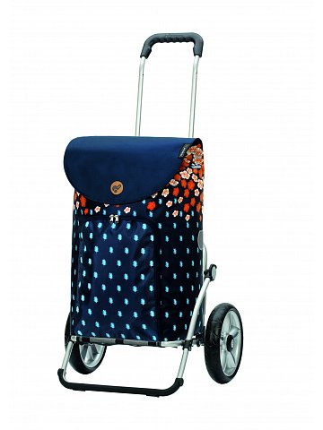 Nákupní taška na kolečkách Andersen Royal Shopper® Lily, oranžová, 41, kolečka s kuličkovými ložisky