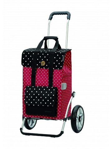 Nákupní taška na kolečkách Andersen Royal Shopper® Rul, červená, 51l, kolečka s kuličkovými ložisky