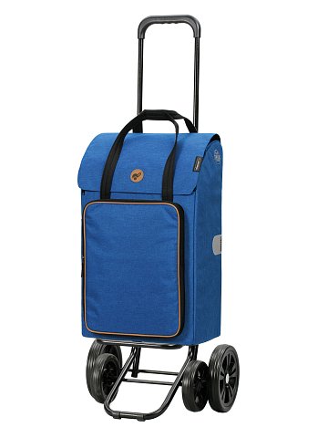 Nákupní taška na kolečkách  Andersen Quattro Shopper Ipek Bo modrá, 45l