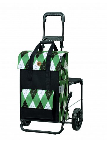 Nákupní taška se sedátkem Andersen Komfort Shopper Ine zelená