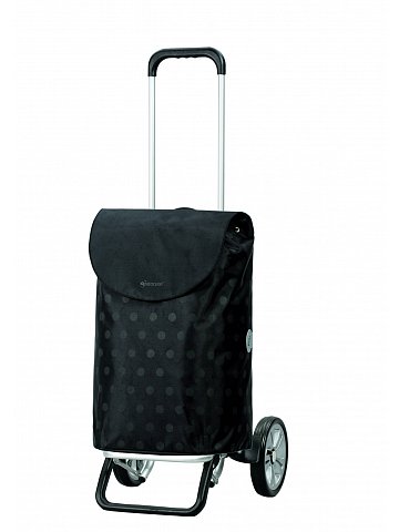 Nákupní taška na kolečkách Andersen ALU STAR SHOPPER® GITTI, černá, 49l