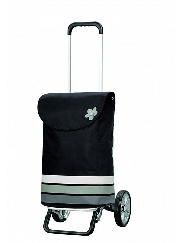 Nákupní taška na kolečkách Andersen ALU STAR SHOPPER® BLOM, šedá, 49l