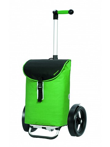 Nákupní taška Andersen TURA SHOPPER® FLOYD, kolečka s kuličkovými ložisky, zelená