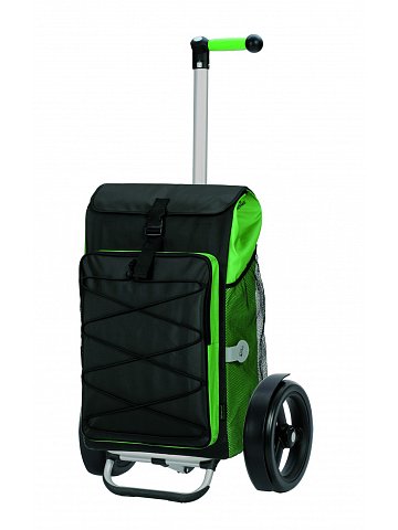 Nákupní taška Andersen TURA SHOPPER® THOR, kolečka s kuličkovými ložisky, zelená