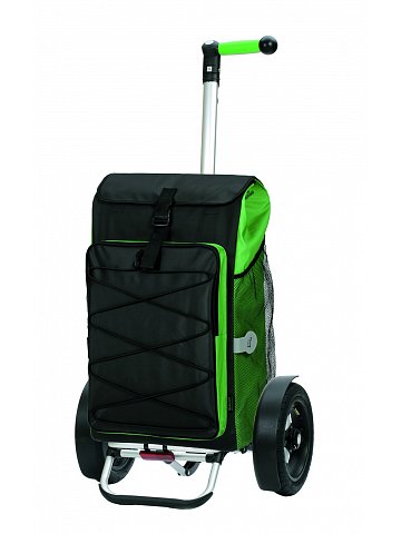 Nákupní taška Andersen TURA SHOPPER® THOR, nafukovací kolečka s kuličkovými ložisky, zelená