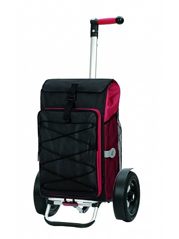 Nákupní taška Andersen TURA SHOPPER® THOR, nafukovací kolečka s kuličkovými ložisky, červená