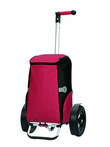 Nákupní taška Andersen TURA SHOPPER® RUNE, nafukovací kolečka s kuličkovými ložisky, červená