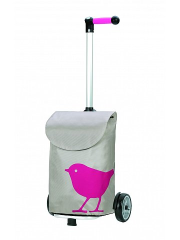 Nákupní taška Andersen UNUS SHOPPER® BIRD, růžová