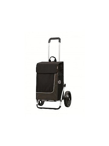 Nákupní taška Andersen ROYAL SHOPPER® MORO, černá, kolečka nafukovací