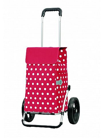Nákupní taška Andersen ROYAL SHOPPER® ELFI, červená, kolečka nafukovací
