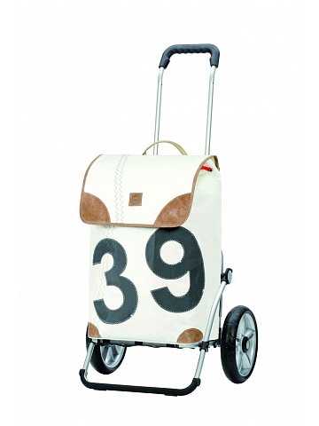 Nákupní taška Andersen ROYAL SHOPPER® 360° LEE 39, bílá, kolečko s kul. ložisky
