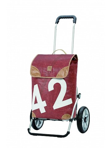 Nákupní taška Andersen ROYAL SHOPPER® 360° LEE 42, hnědá, kolečko s kul. ložisky