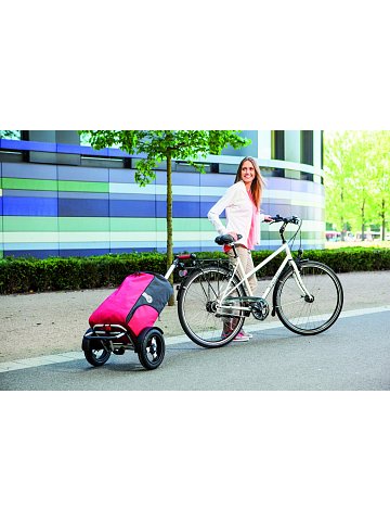 Přípojný mechanismus Andersen A1-EasySnap® k připojení tašky na kolečkách k jízdnímu kolu, se zámkem