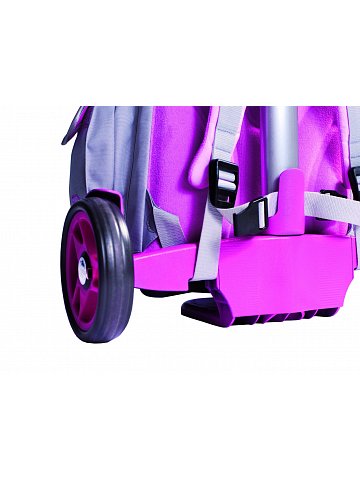 Vozík na školní tašku Andersen newschool SHOPPER® Aluminium, růžový