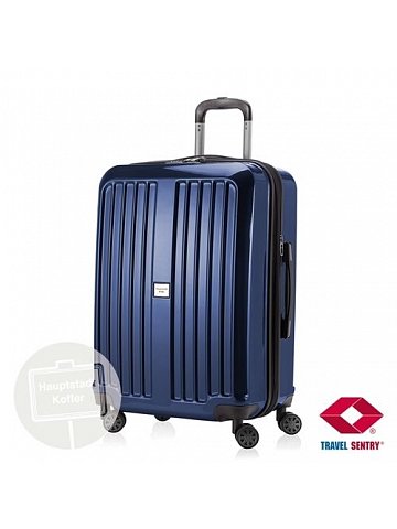 Kufr na kolečkách Hauptstadtkoffer X-BERG, 90l, TSA zámek, tmavě modrý, lesklý