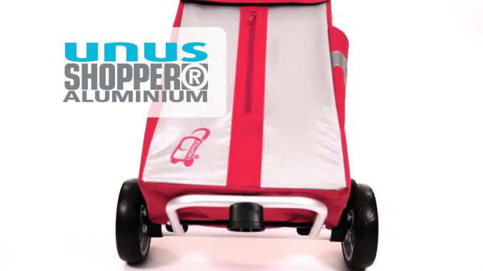 UNUS SHOPPER® - ložisková nákupní taška s tyčovým madlem